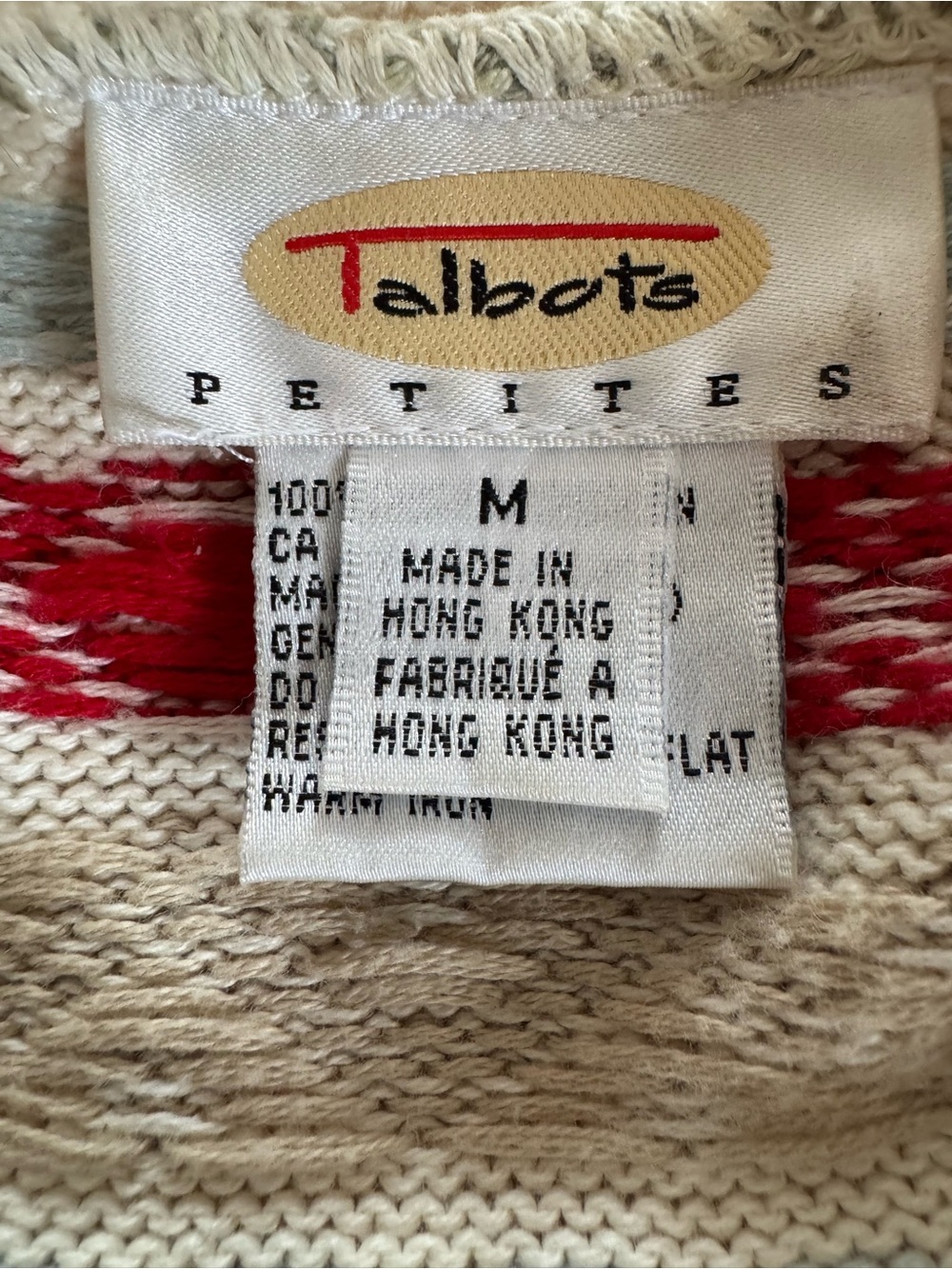 Talbots 💯 cottonButton-Front Women's petite Sweater Cardigan - Picture 8 of 8